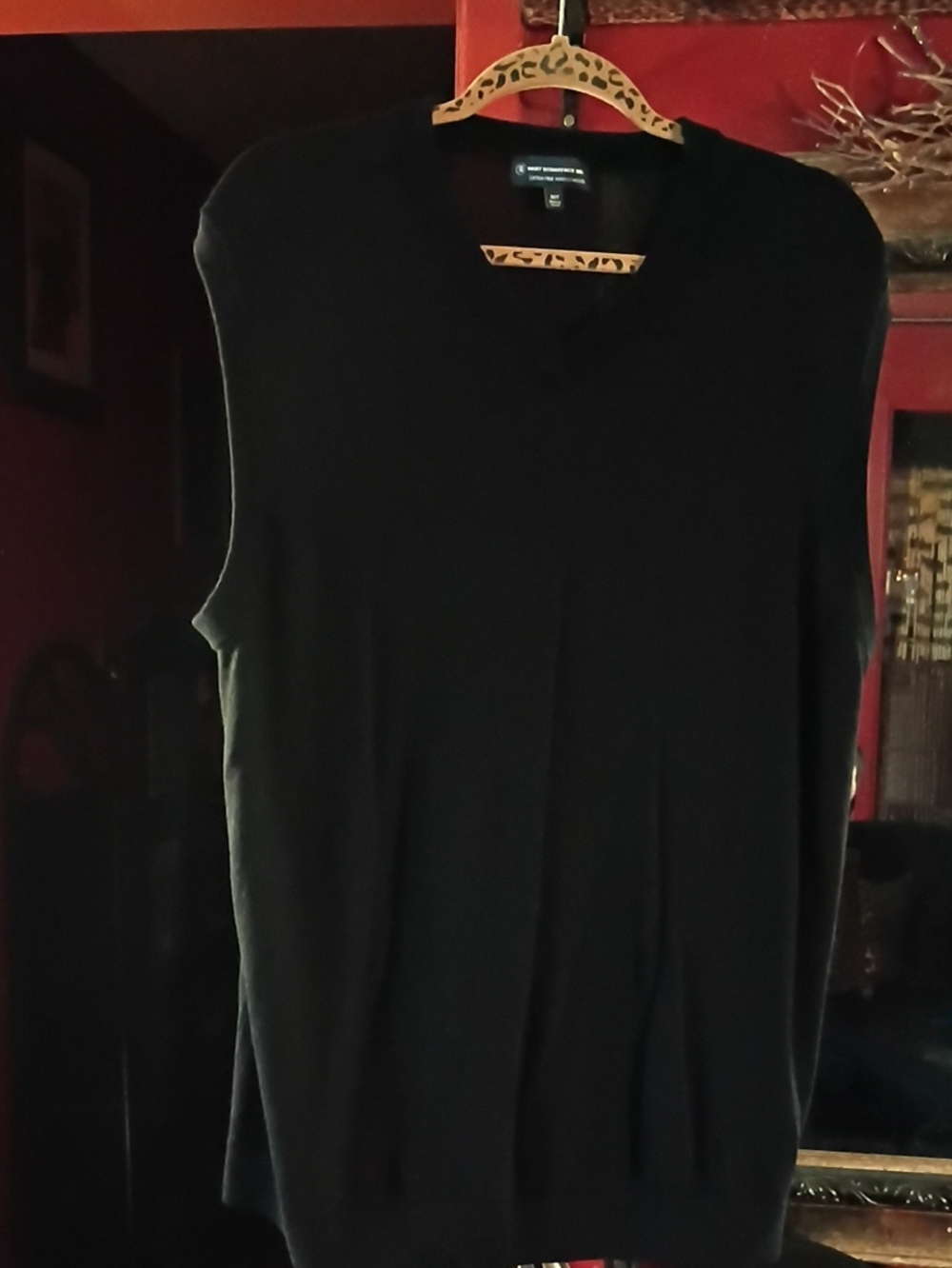 Hart Schaffner Marx Black Men's Sleeveless Knit Vest